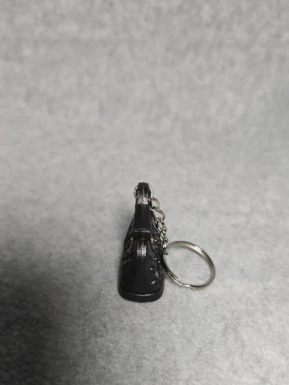 Mini Black Monogram Purse Keychain